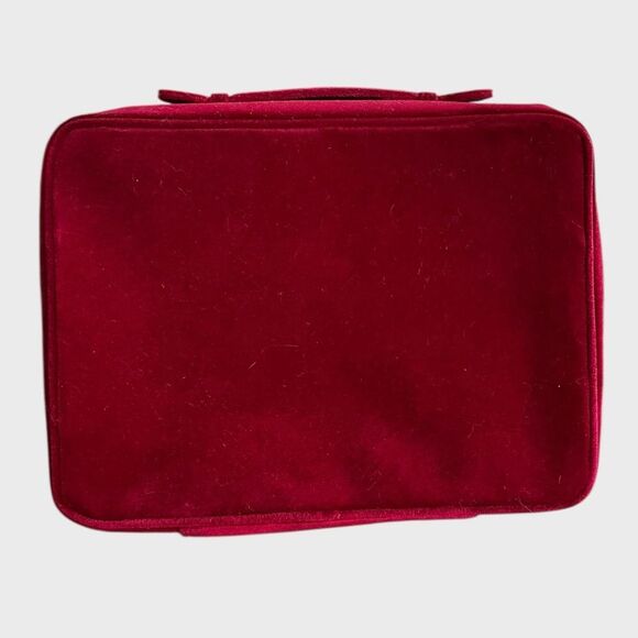 Estée Lauder Red Train Case 2023 Holiday Blockbuster Edition Velvet Case Only - Picture 7 of 10